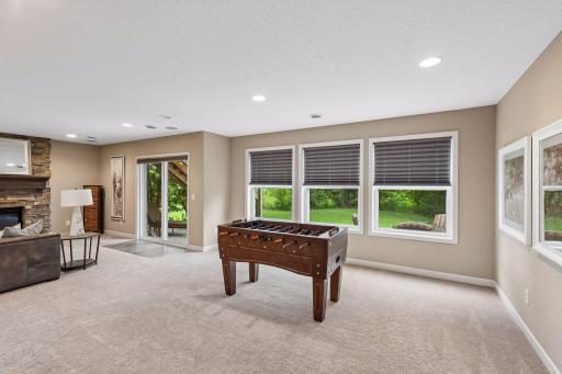 Plenty of space for billiards, ping pong or play space