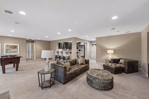 Open entertaining space is great for small or large gatherings