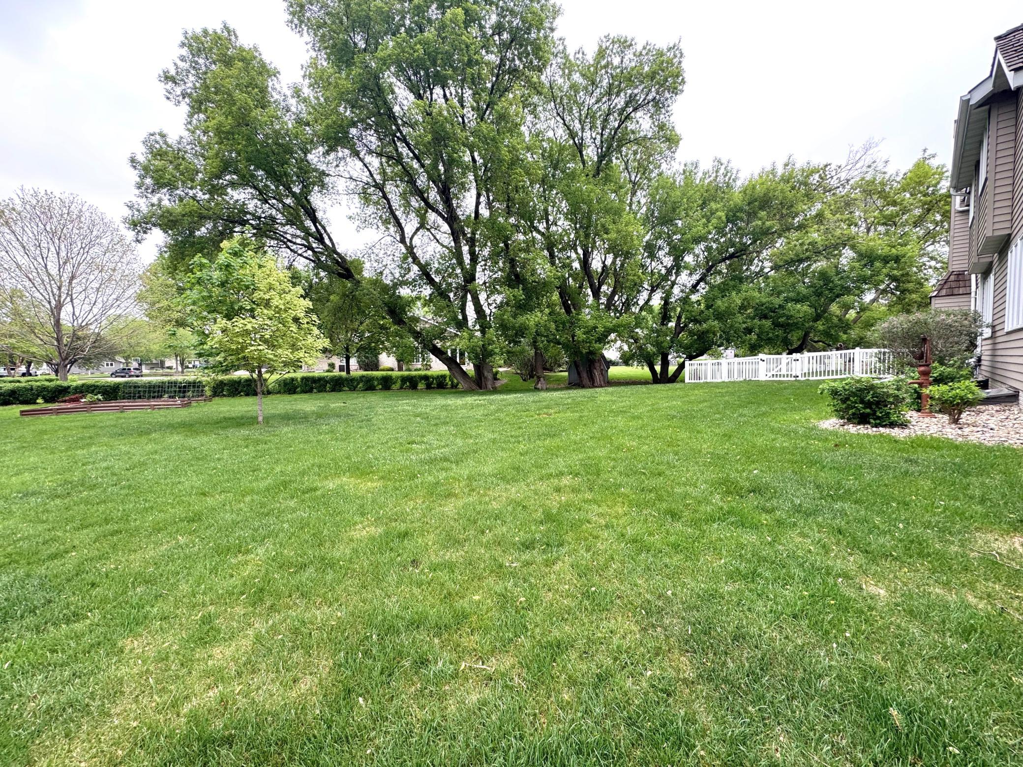 Spacious lot