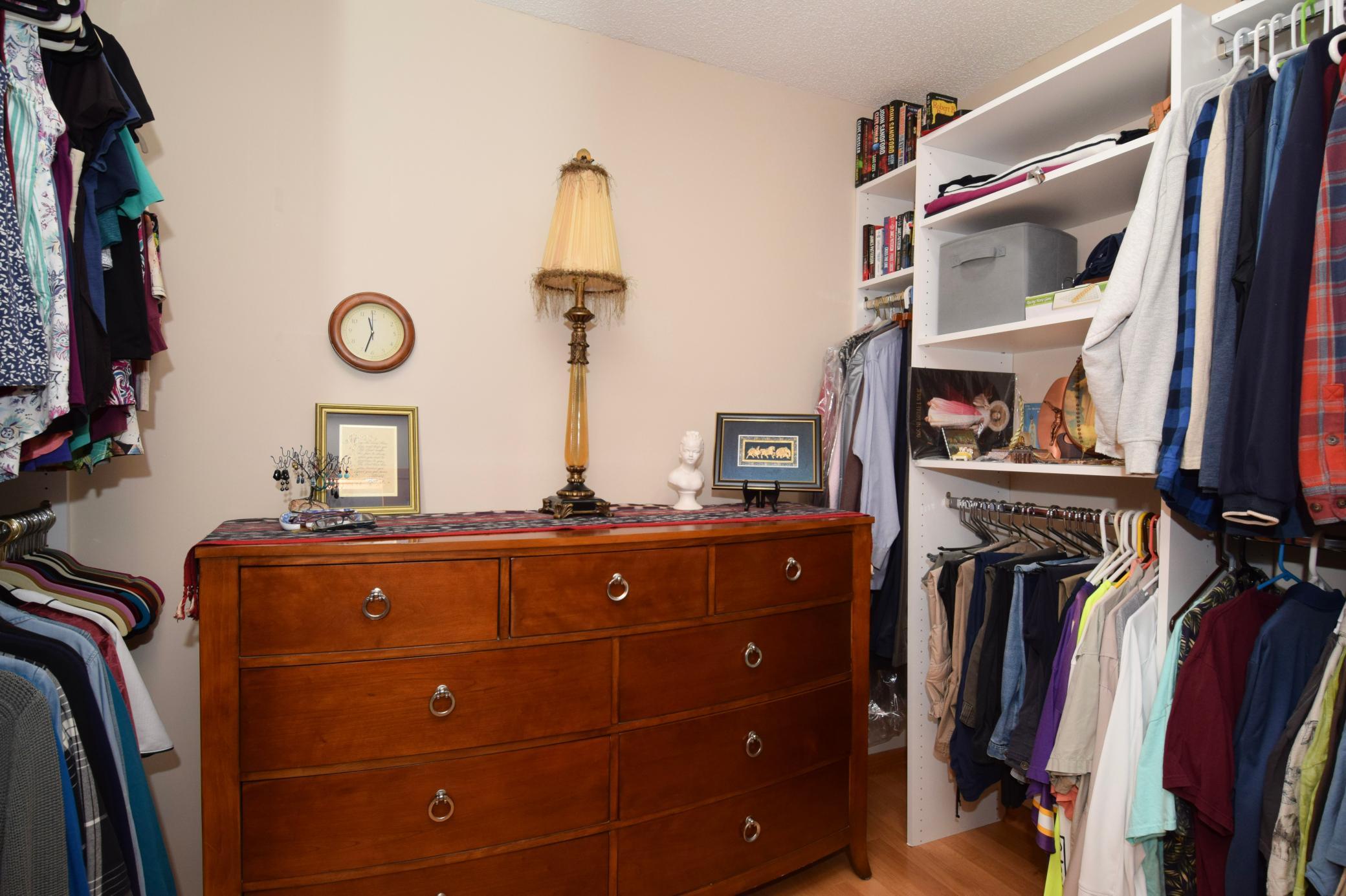 Large walk in closet.