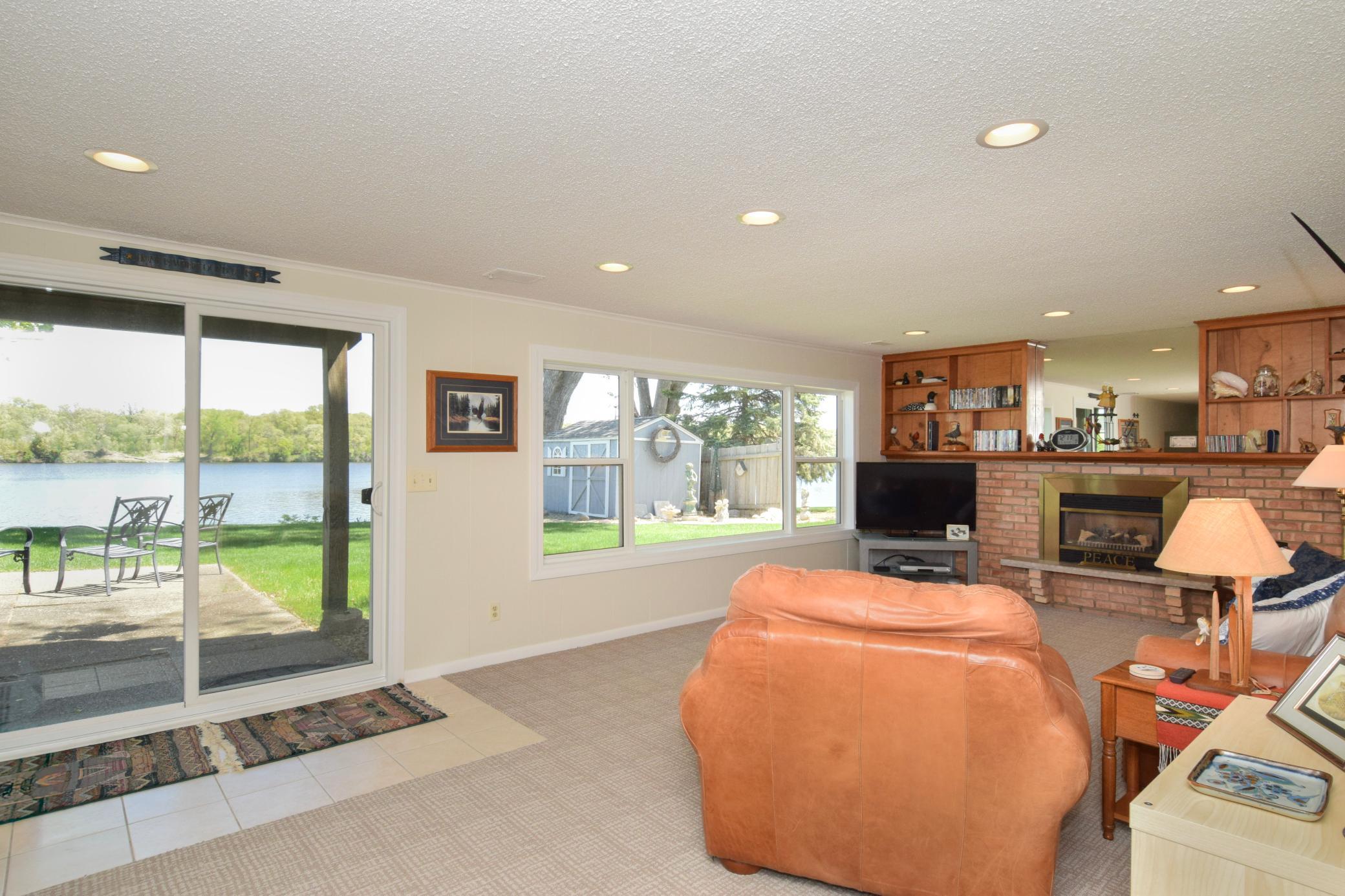 Family room on lower level. Great walk out to the back yard.
