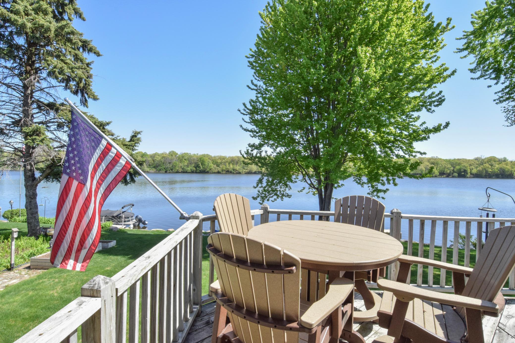 Deck overlooking the River.