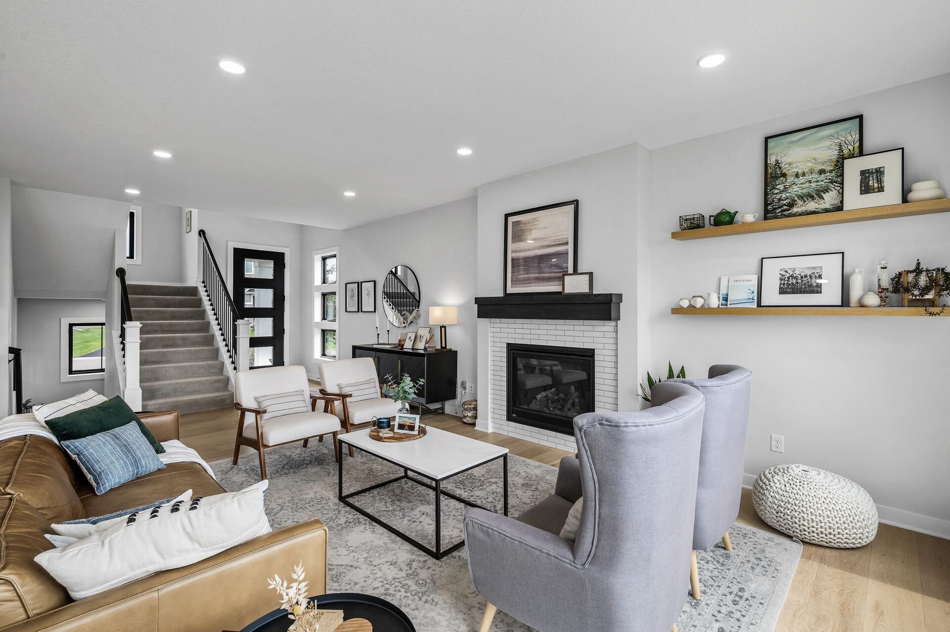 Step in the front door, and you will immediately feel the open concept!