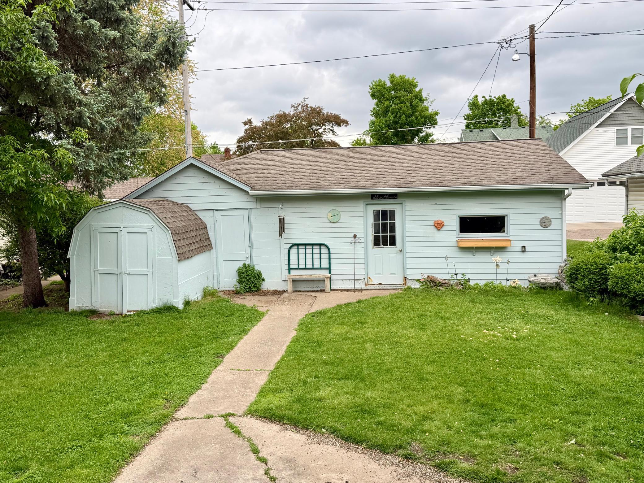 Back Yard Garage View