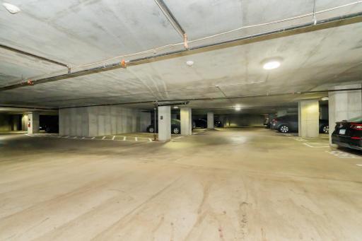 Heated underground parking space included â a major convenience for downtown living, especially during Minnesota winters