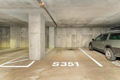 Your own garage space - #S351 (which is also conveniently located right outside the elevators).