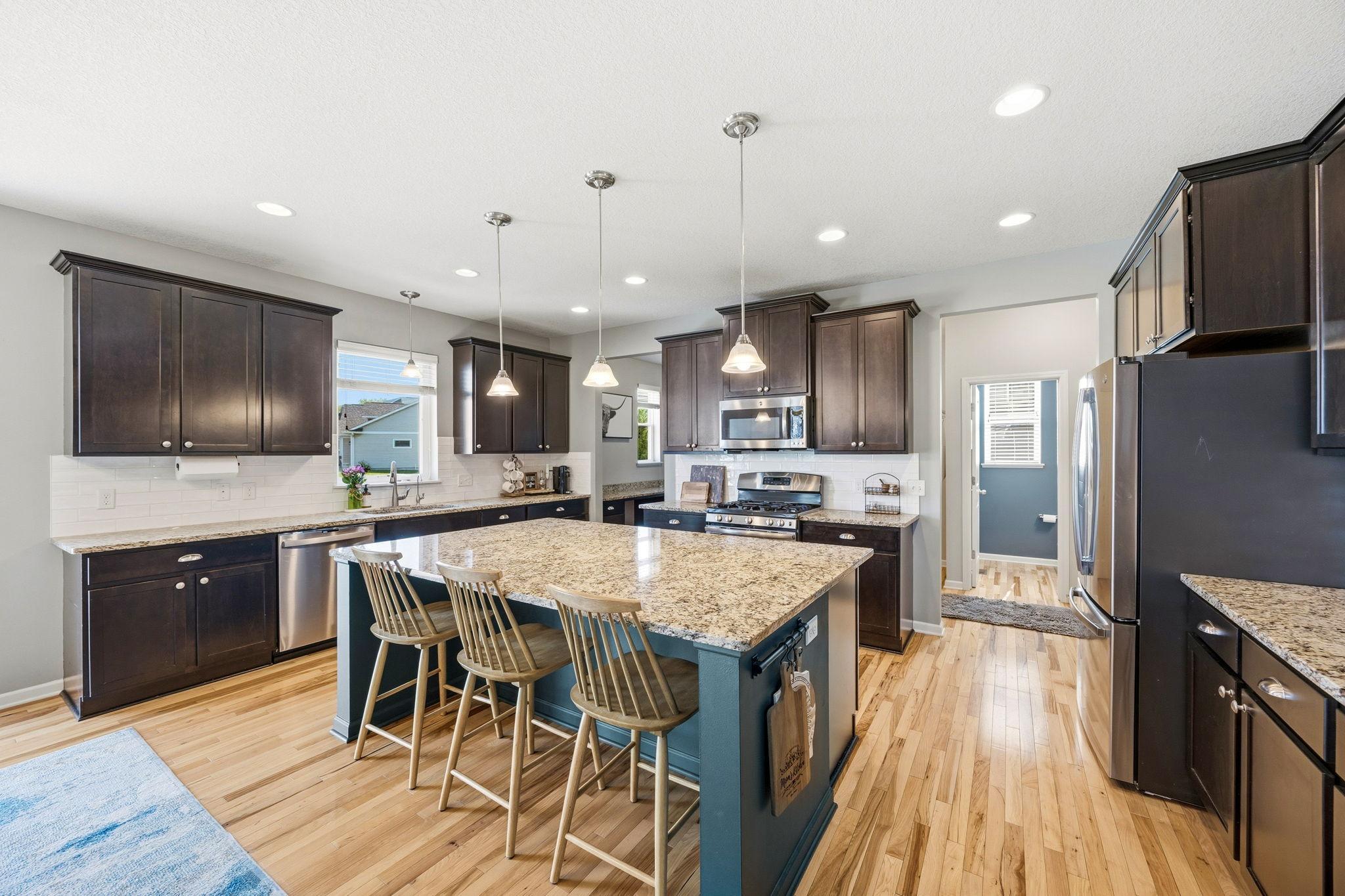 Kitchen with large island for entertaining