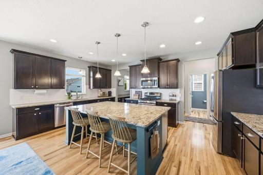 Kitchen with large island for entertaining