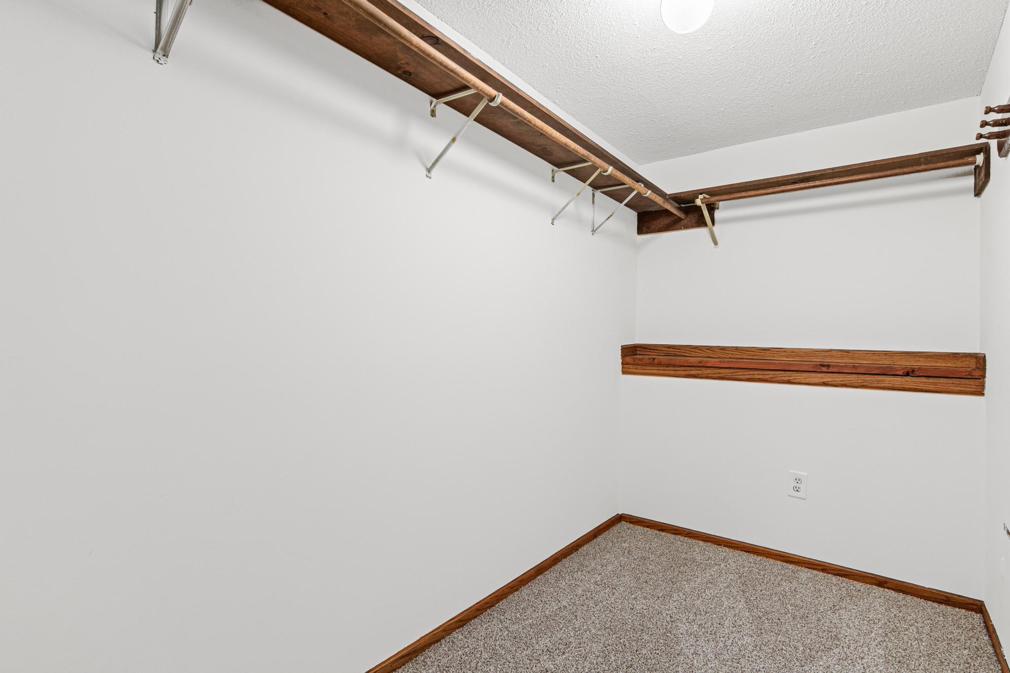 Huge finished storage closet!
