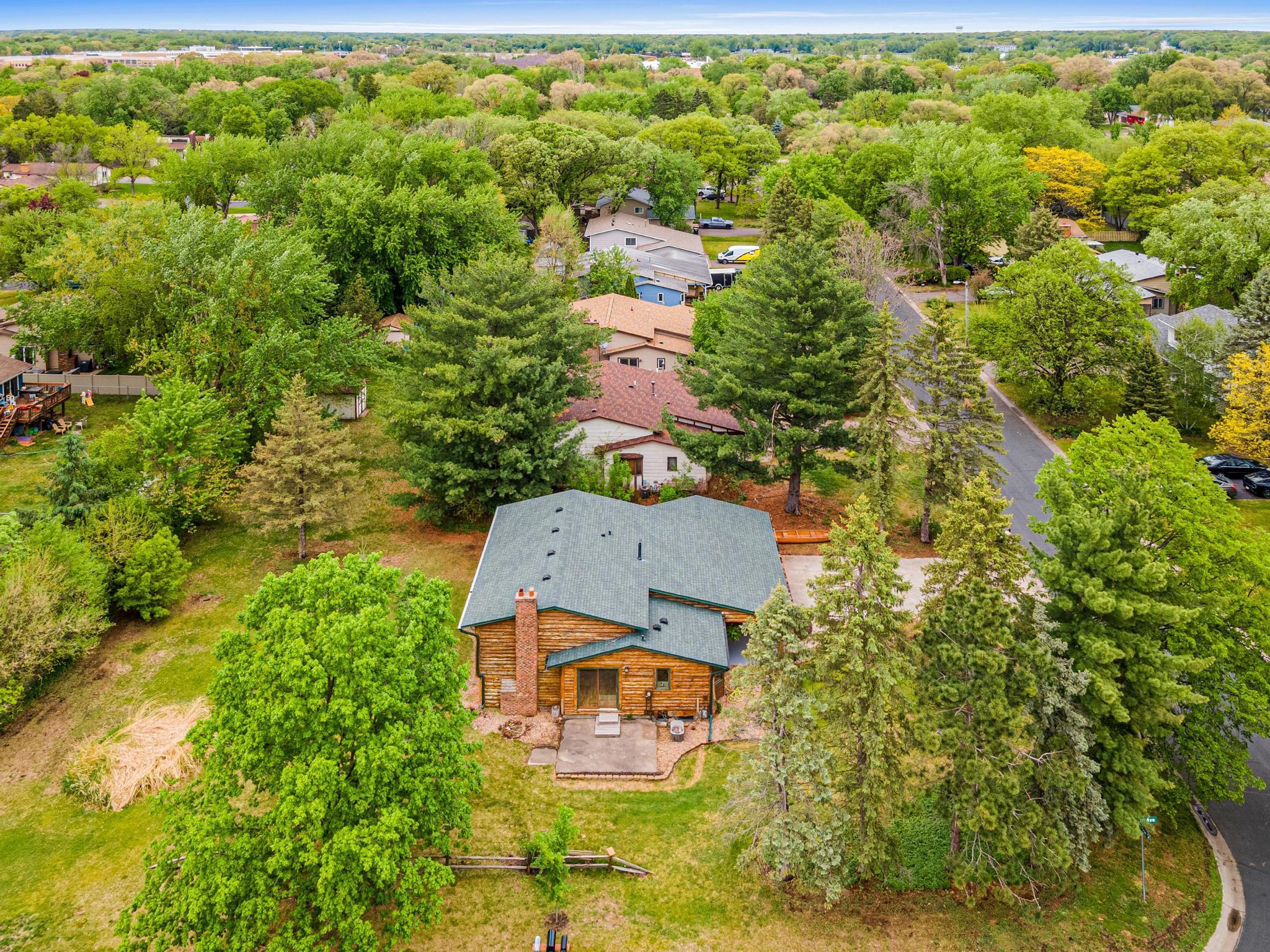 Side arial view of property.