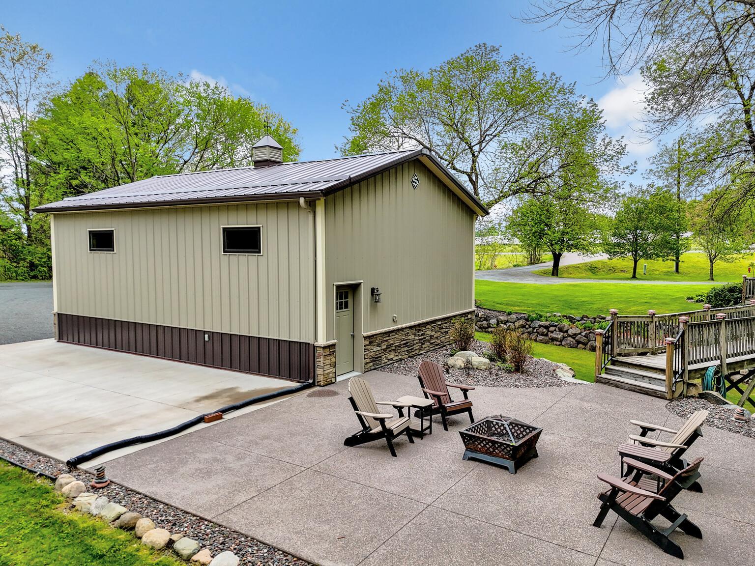 Huge Patio for nights around the firepit or large groups!