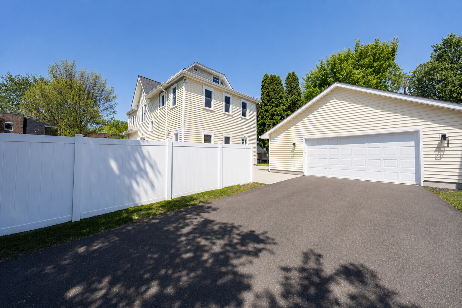 Incredible 2 car garage and large driveway