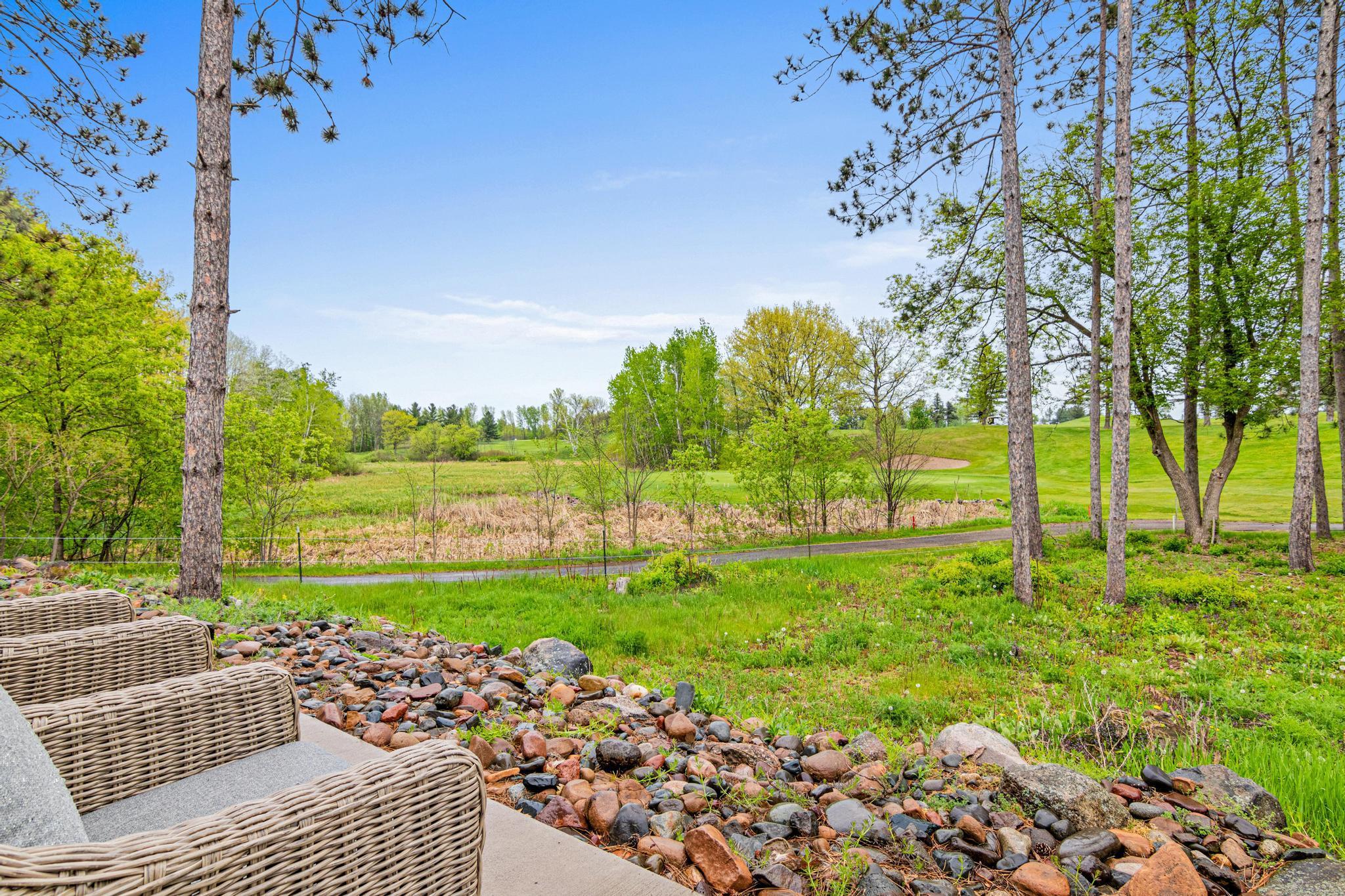 patio golf course view.