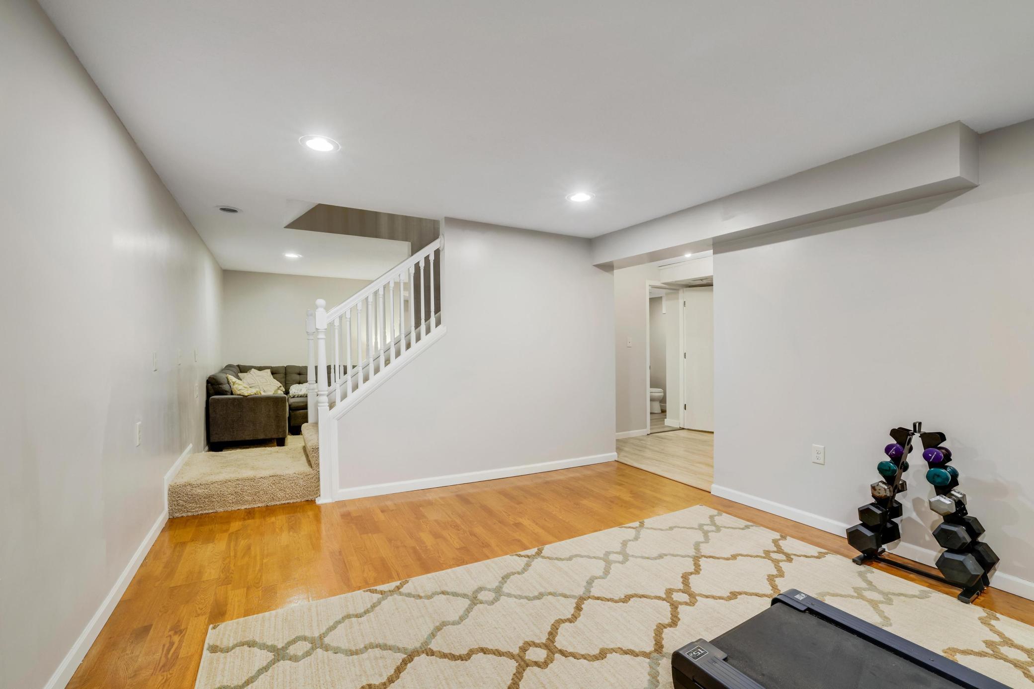 Lower level rec room