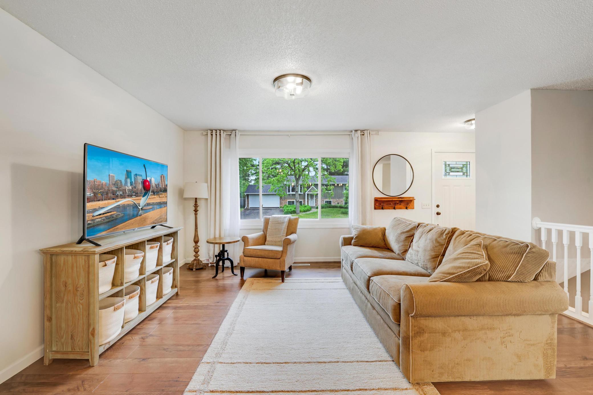 Hardwood floors throughout main level