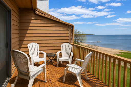 Perfect spot for just you or you and some guests to hang out and enjoy the surrounding views.