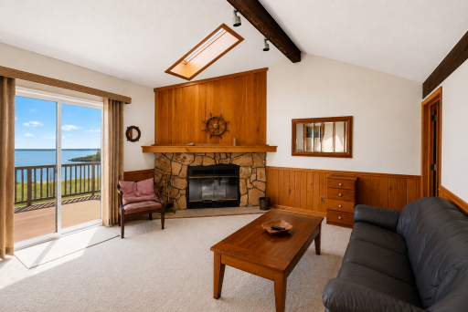 Open up the blinds and enjoy the views on your balcony/deck area. Views directly from your couch.