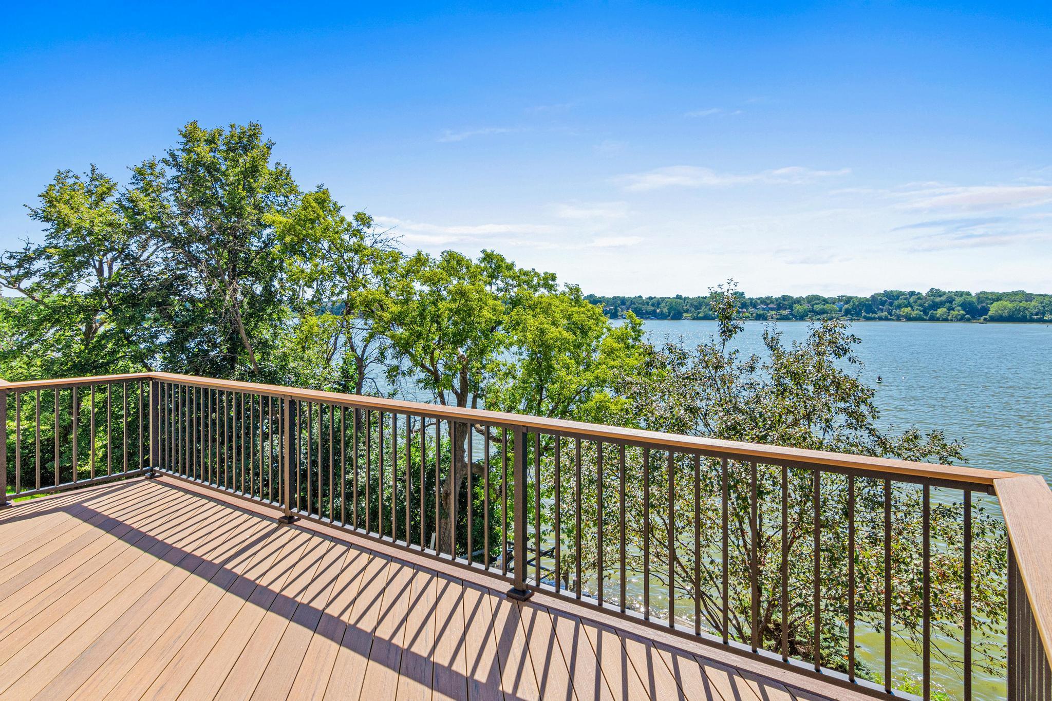West facing deck guarantees sunset views for life!