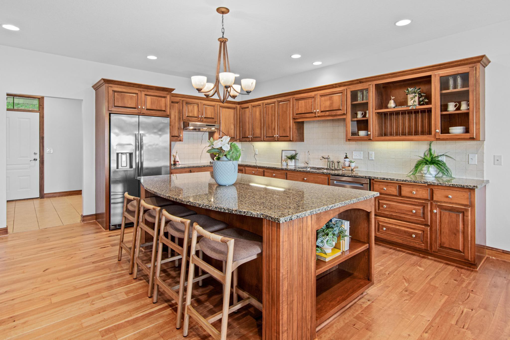 Stainless steel appliances, and modern amenities make this kitchen great for entertaining.