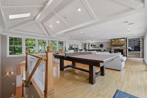Enjoy a game of ping pong or billiards in this fabulous entertaining area