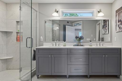 Complete primary bathroom remodeled in April 2025!