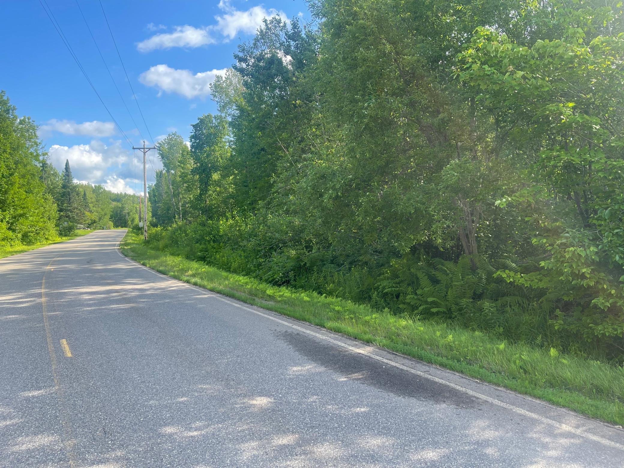 Paved road frontage