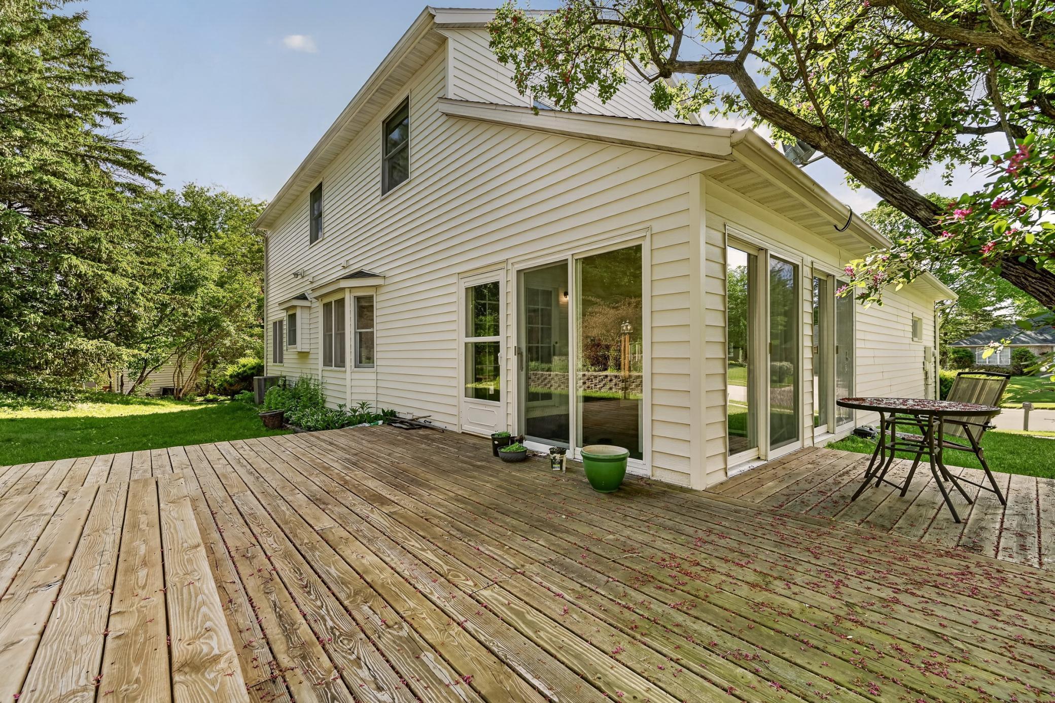 Deck off Sunroom
