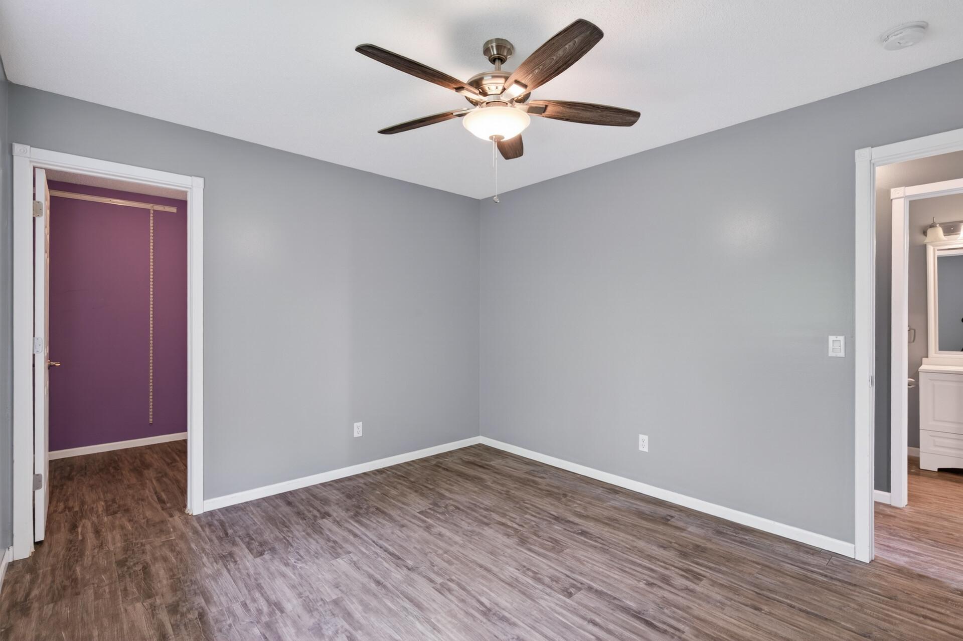 Bedroom 2 with walk-in closet