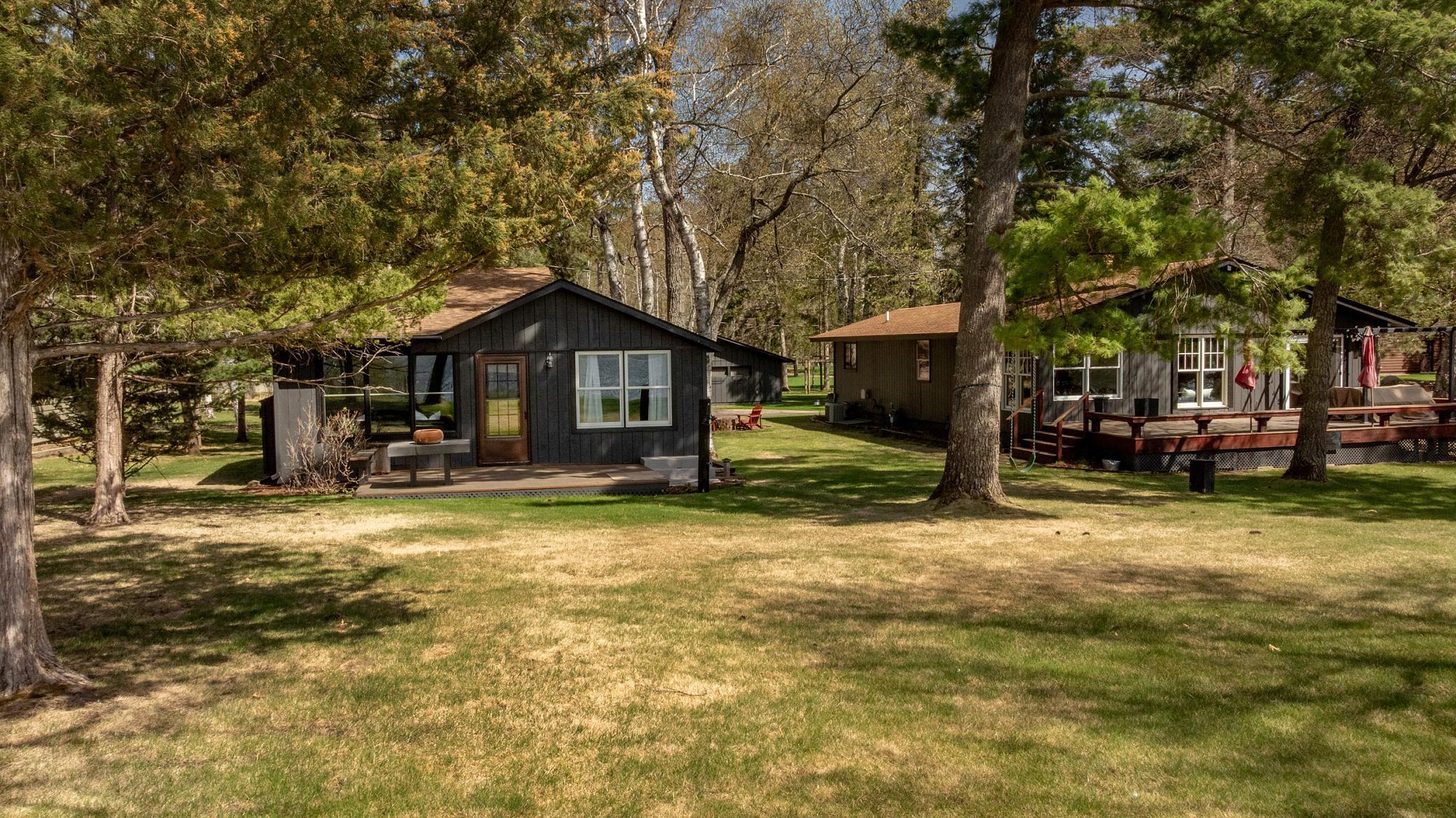 Two fully renovated homes ready for you and your guests. Lots of level lawn space for games.
