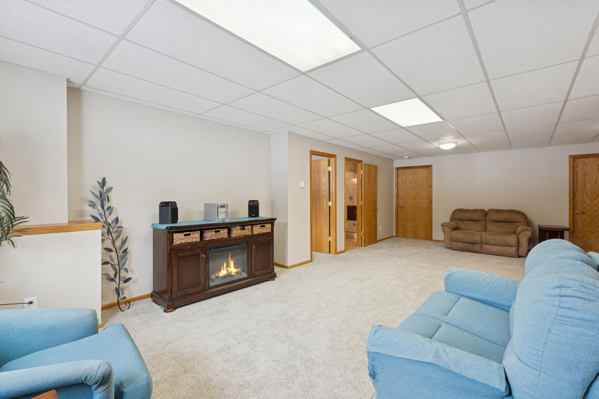The family room. What a great space for entertaining!