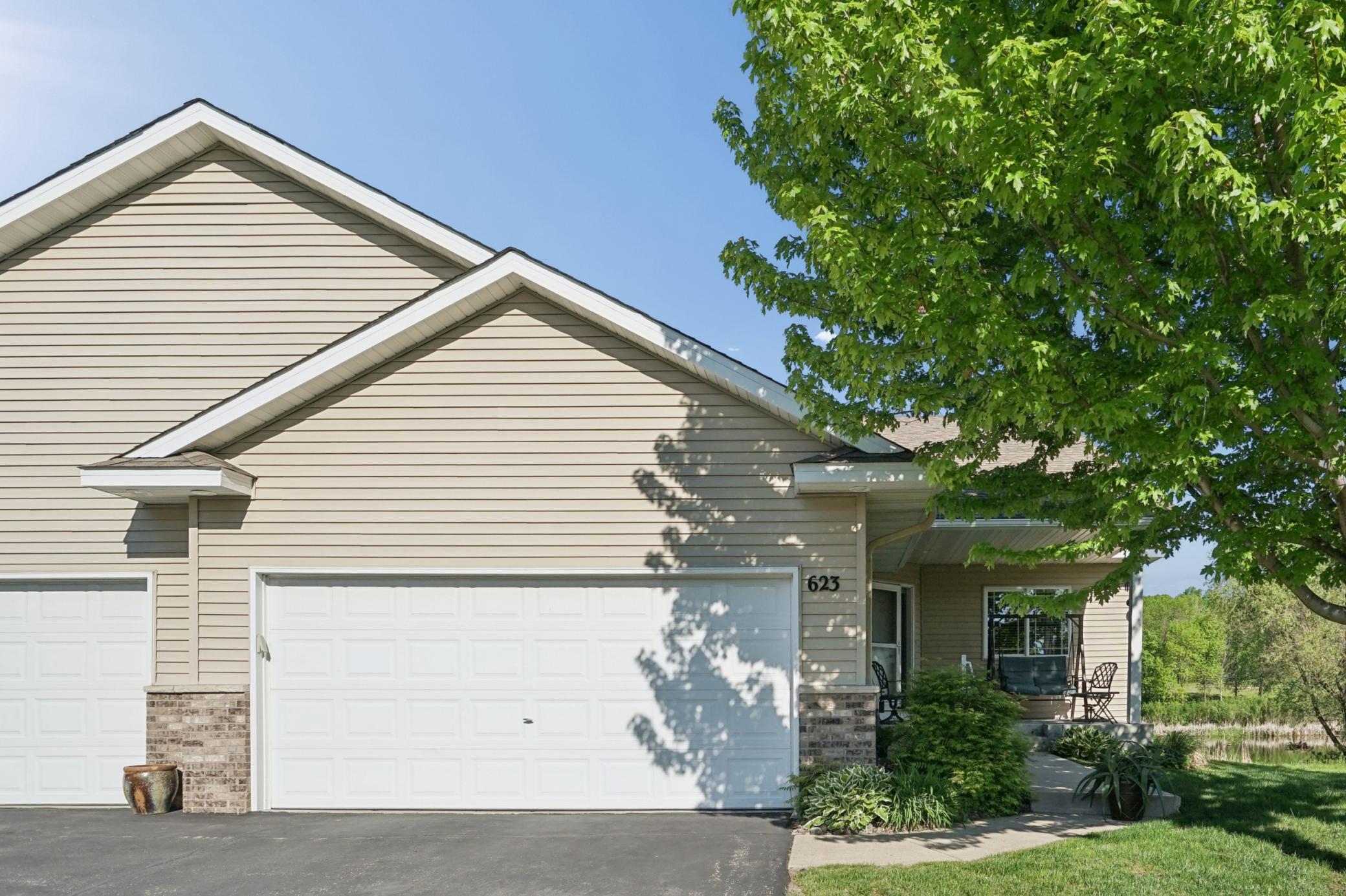 The front of the home.