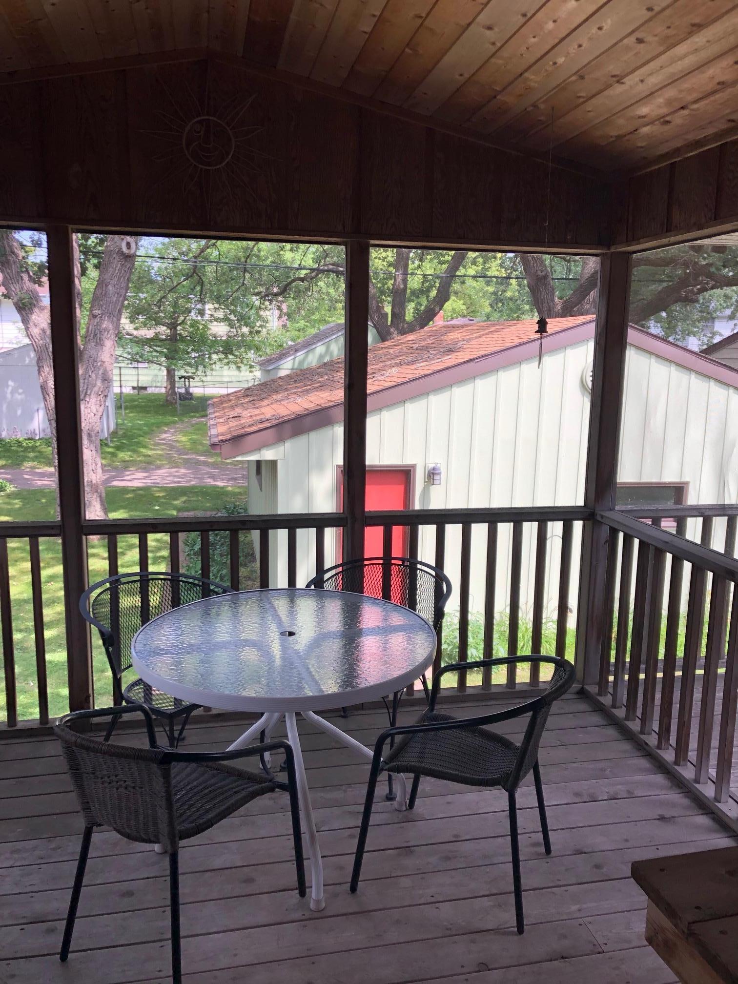 View from the screened in porch