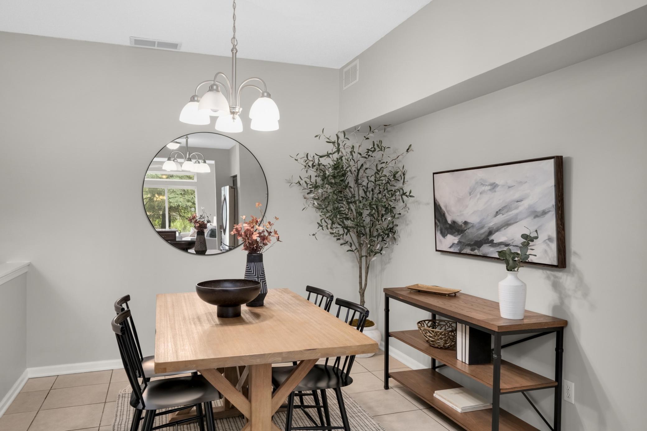 Dedicated dining space