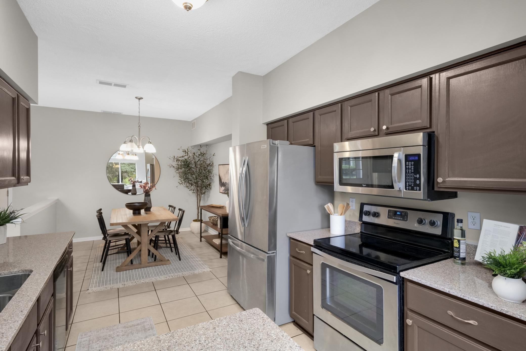 Plenty of cabinetry