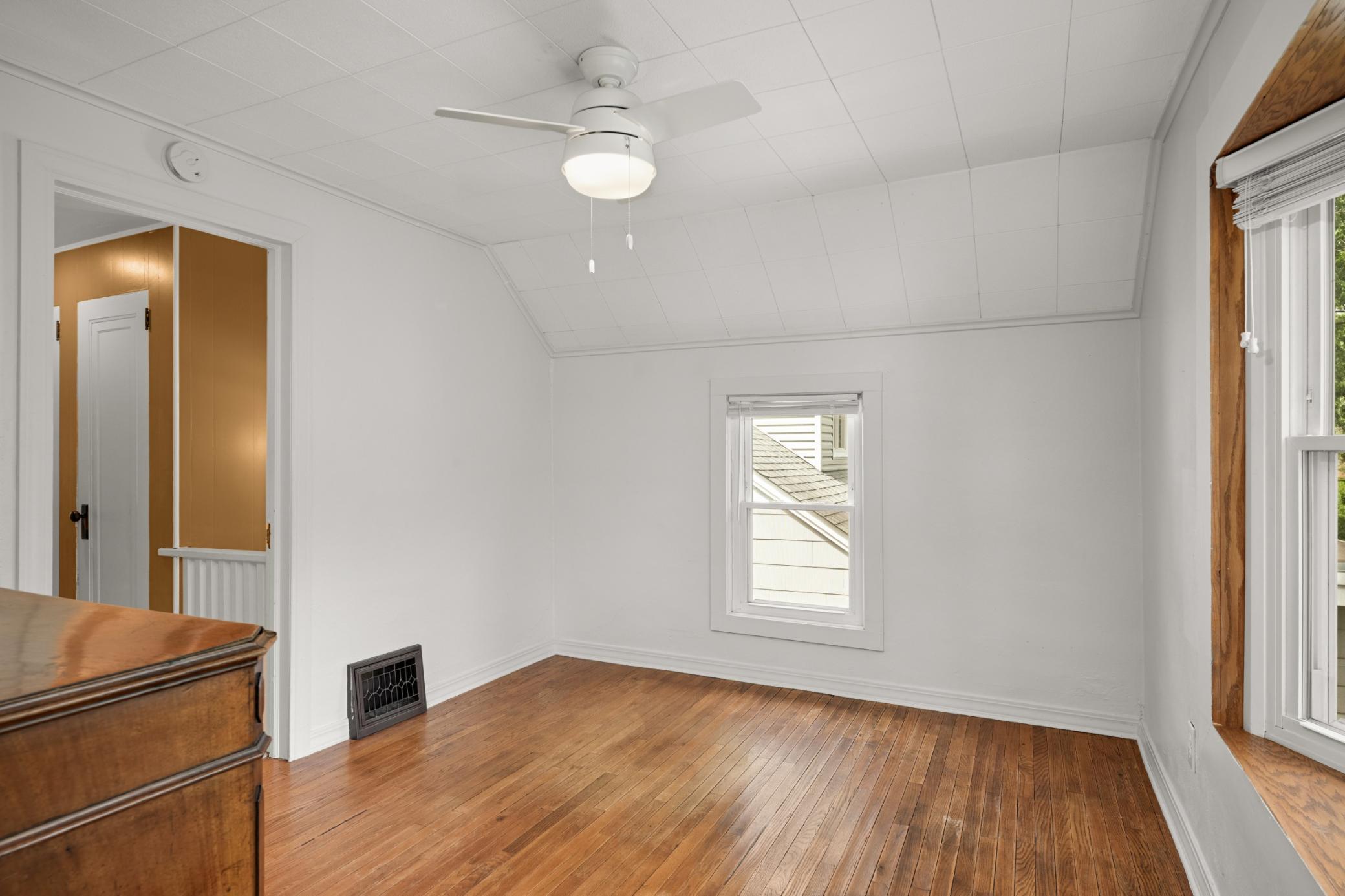 Hardwood floors in each bedroom