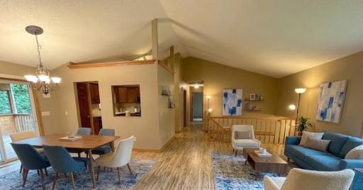 Virtually Staged Living/Dining/Kitchen
