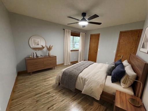 Virtually Staged Primary Bedroom