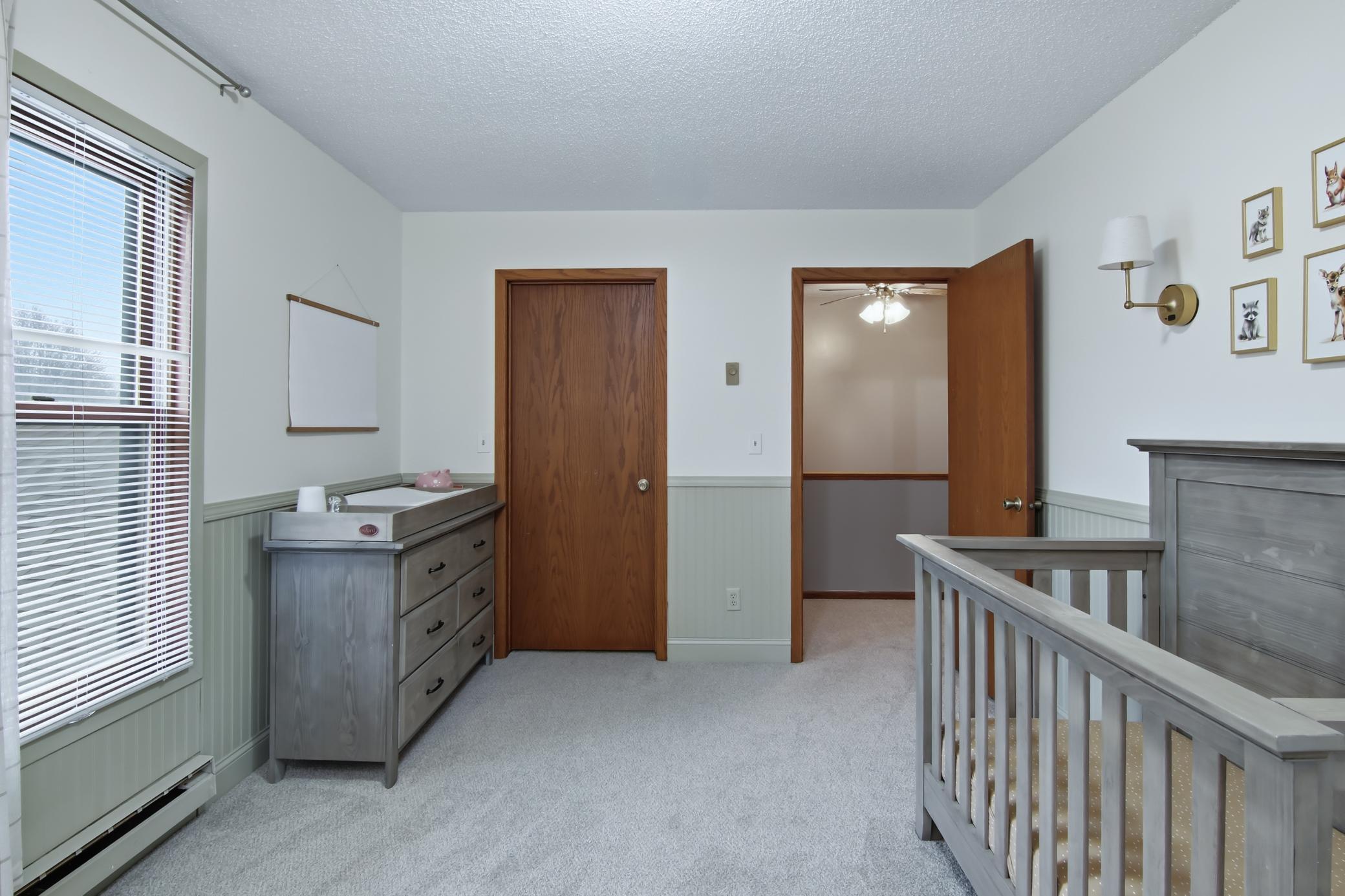 The second bedroom closet is a spacious walk-in.