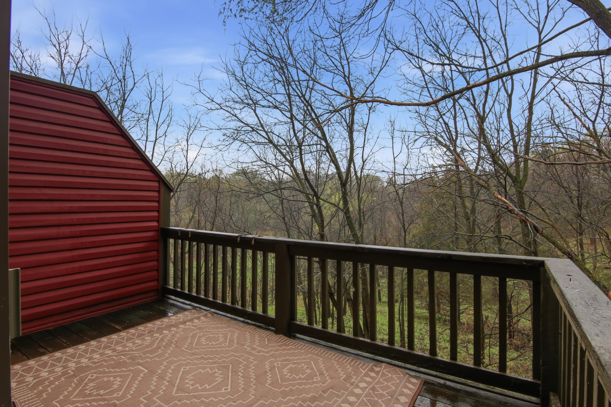 Deck off kitchen.