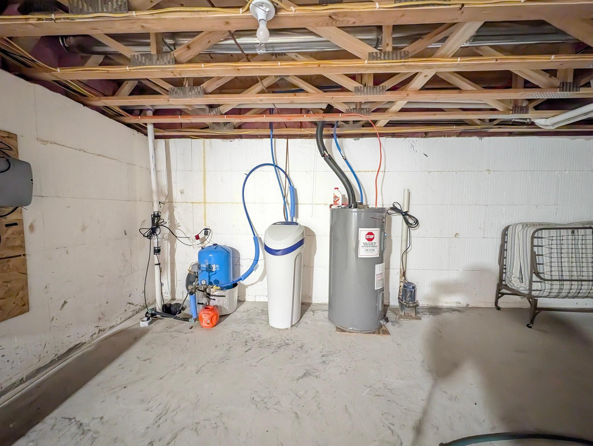 unfinished basement, Perham Minnesota