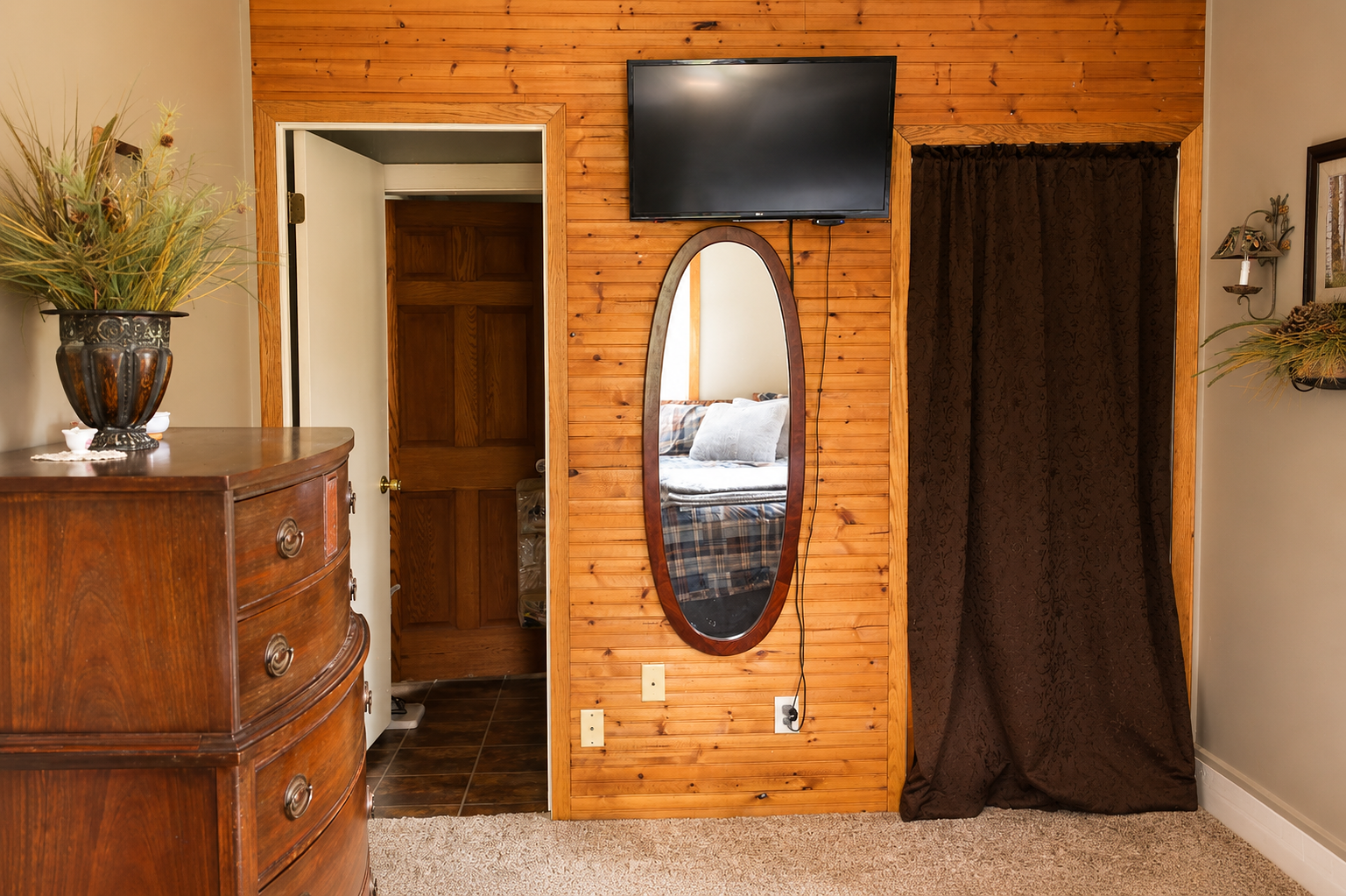 Upstairs bedroom bathroom and closet