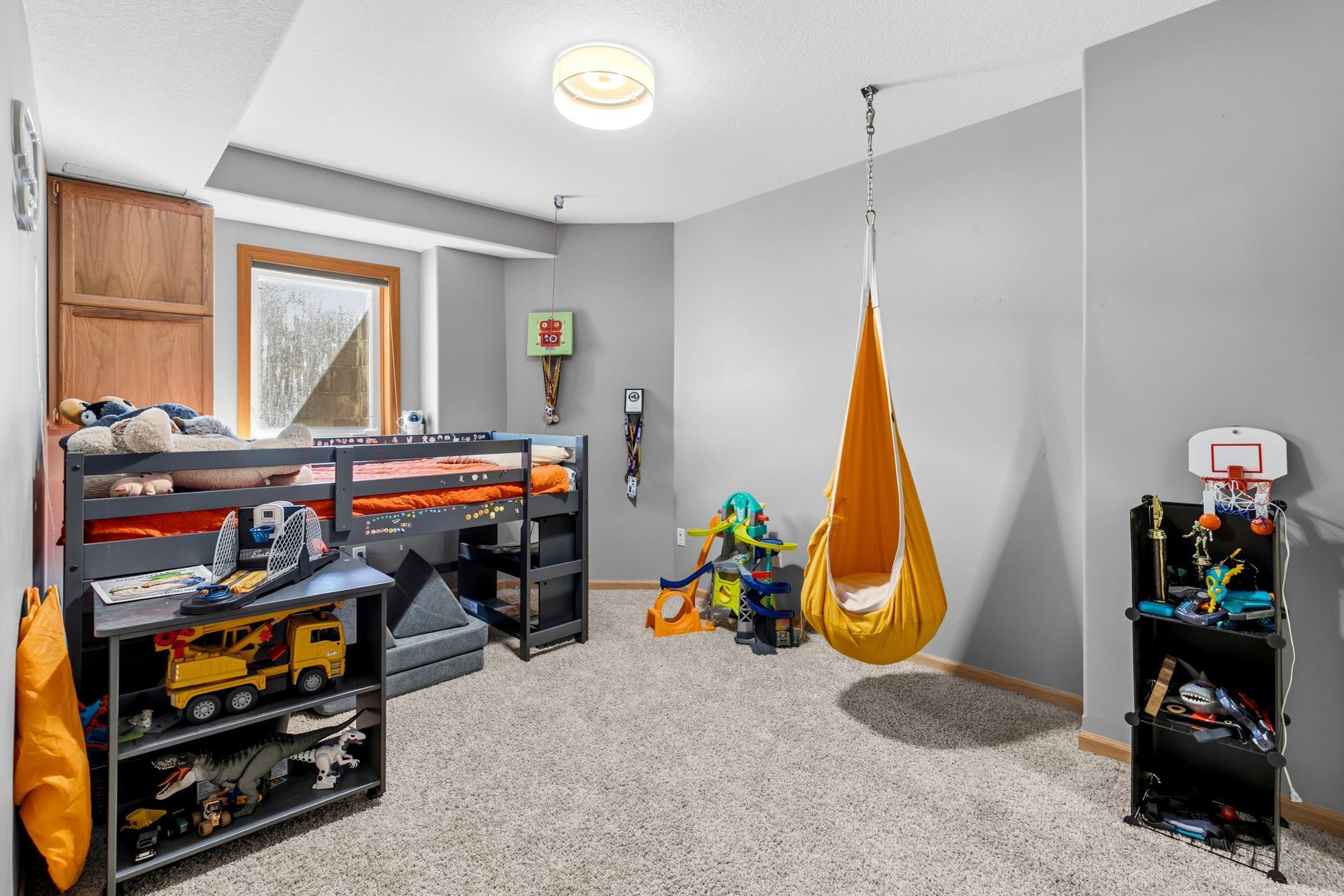 The lower level features a 4th and a 5th Bedroom.