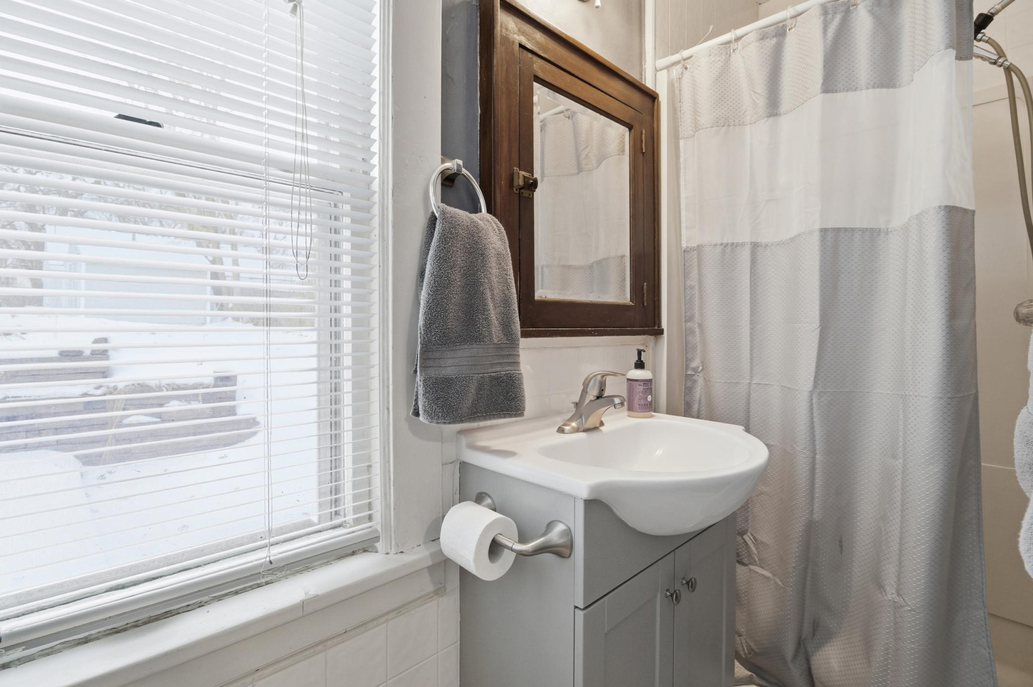 One full bathroom on the main level