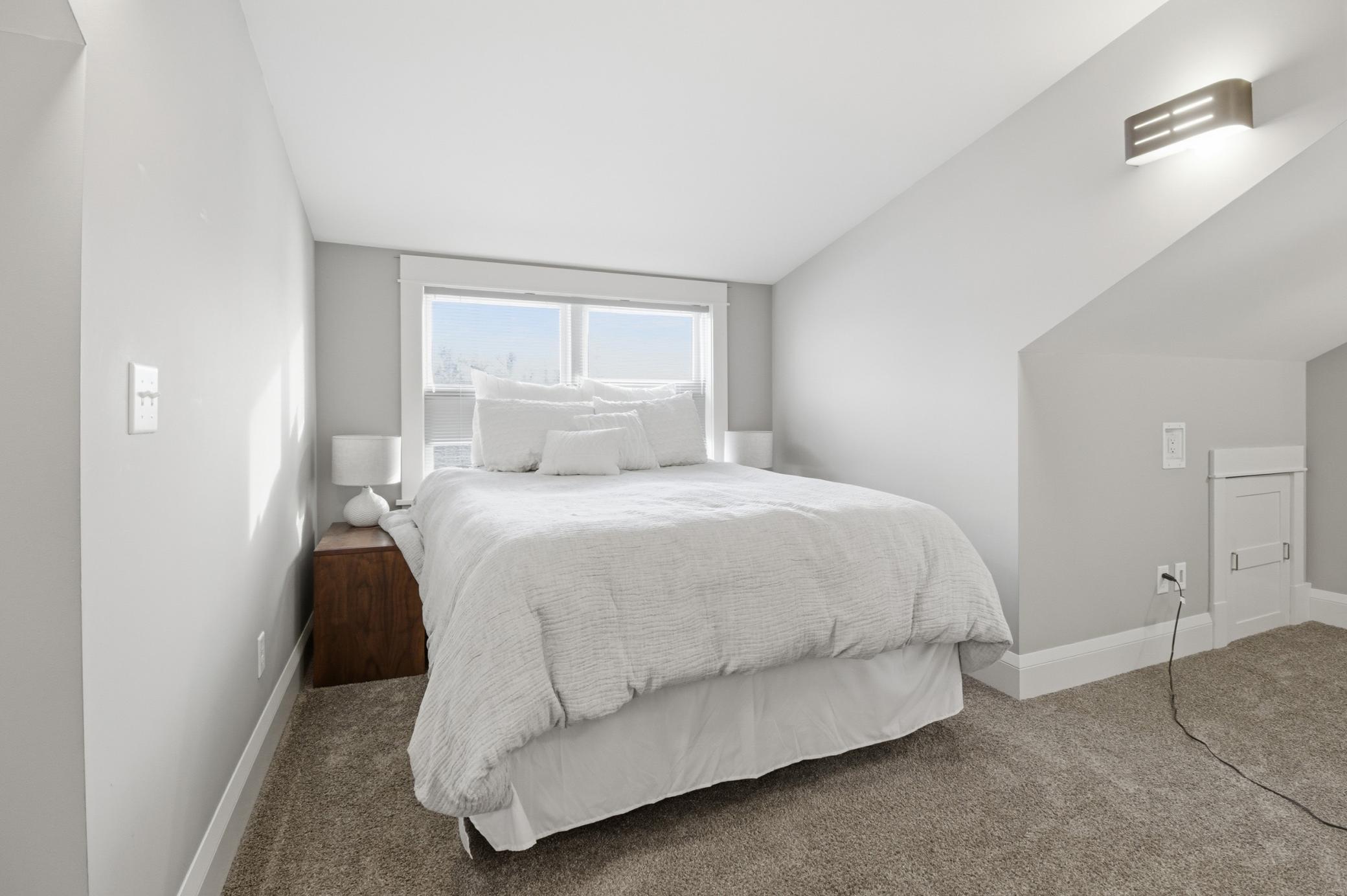 Room for your bed and so much more up here!