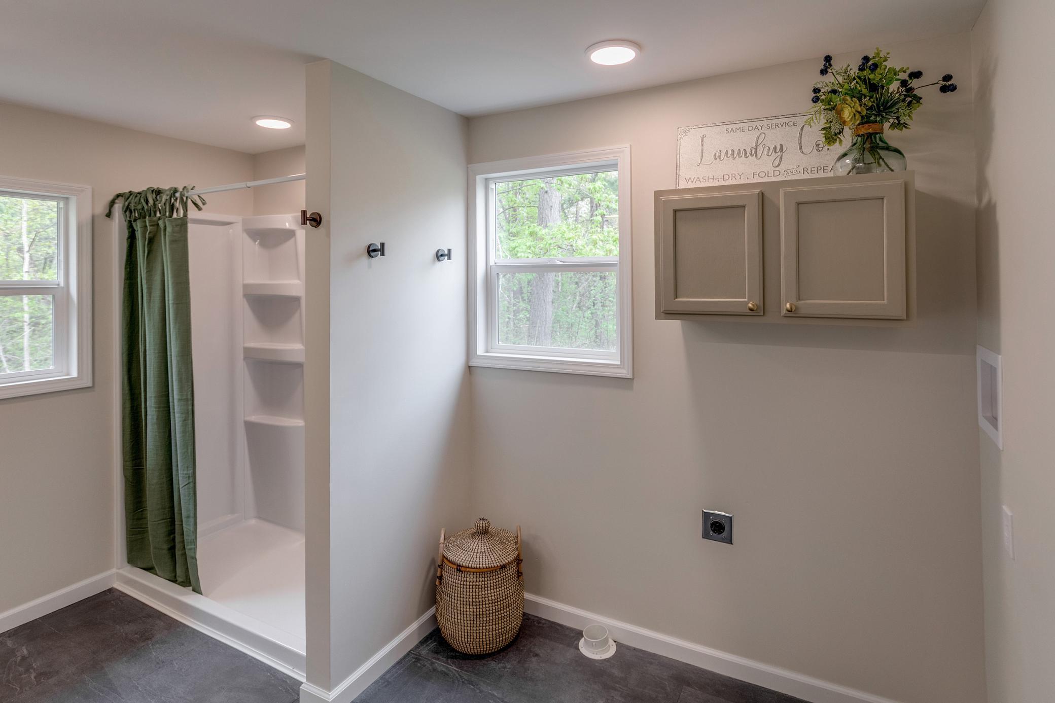 Bath- Walk in Shower & Laundry