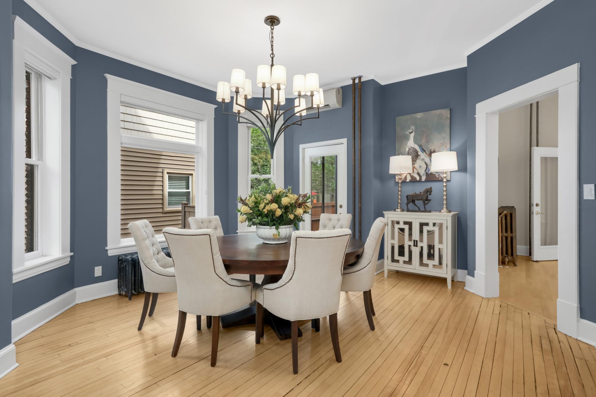 Wood floors throughout