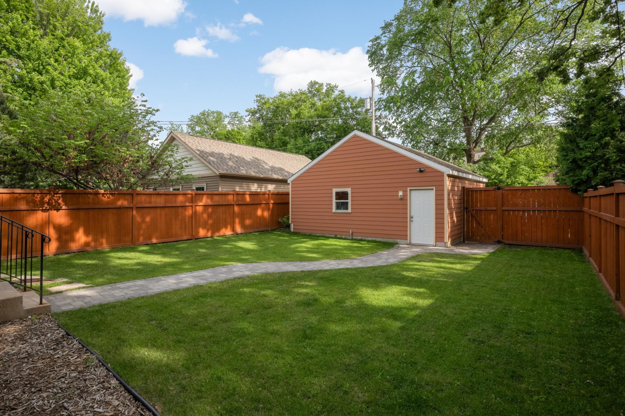 Newer 2 car garage