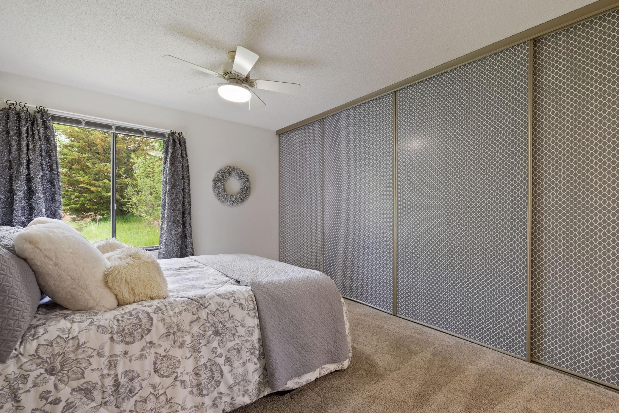 Full wall closet.