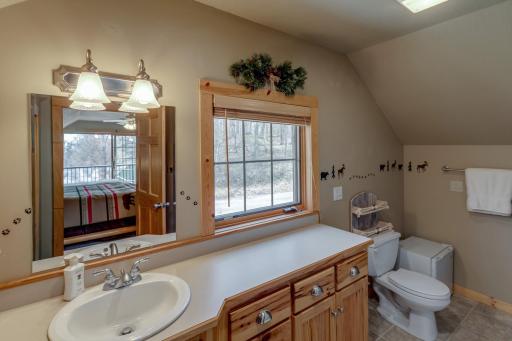 3/4 bath in bonus room above the garage.