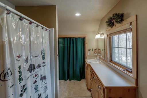 3/4 bath in bonus room above the garage.